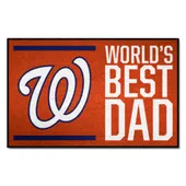 Fan Mats Washington Nationals Starter Accent Rug - 19In. X 30In. World's Best Dad Starter Mat