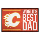 Fan Mats Calgary Flames Starter Accent Rug - 19In. X 30In. World's Best Dad Starter Mat