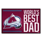 Fan Mats Colorado Avalanche Starter Accent Rug - 19In. X 30In. World's Best Dad Starter Mat