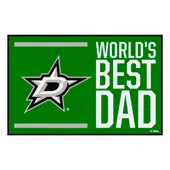 Fan Mats Dallas Stars Starter Accent Rug - 19In. X 30In. World's Best Dad Starter Mat