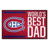 Fan Mats Montreal Canadiens Starter Accent Rug - 19In. X 30In. World's Best Dad Starter Mat