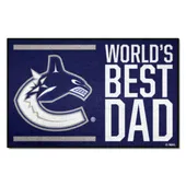 Fan Mats Vancouver Canucks Starter Accent Rug - 19In. X 30In. World's Best Dad Starter Mat