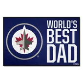 Fan Mats Winnipeg Jets Starter Accent Rug - 19In. X 30In. World's Best Dad Starter Mat