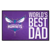 Fan Mats Charlotte Hornets Starter Accent Rug - 19In. X 30In. World's Best Dad Starter Mat