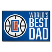 Fan Mats Los Angeles Clippers Starter Accent Rug - 19In. X 30In. World's Best Dad Starter Mat