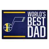 Fan Mats Utah Jazz Starter Accent Rug - 19In. X 30In. World's Best Dad Starter Mat