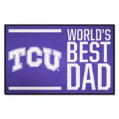 Fan Mats Tcu Horned Frogs Starter Accent Rug - 19In. X 30In. World's Best Dad Starter Mat