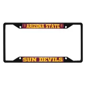 Fan Mats Arizona State Sun Devils Metal License Plate Frame Black Finish