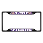 Fan Mats Lsu Tigers Metal License Plate Frame Black Finish