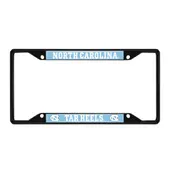 Fan Mats North Carolina Tar Heels Metal License Plate Frame Black Finish