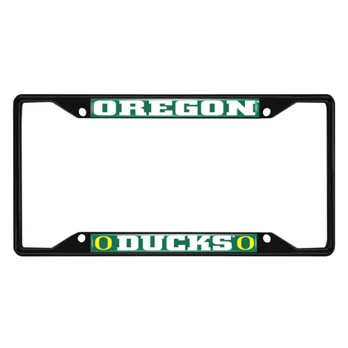 Fan Mats Oregon Ducks Metal License Plate Frame Black Finish