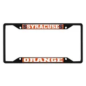 Fan Mats Syracuse Orange Metal License Plate Frame Black Finish