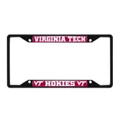 Fan Mats Virginia Tech Hokies Metal License Plate Frame Black Finish