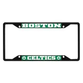 Fan Mats Boston Celtics Metal License Plate Frame Black Finish