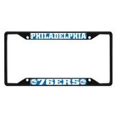 Fan Mats Philadelphia 76Ers Metal License Plate Frame Black Finish