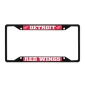 Fan Mats Detroit Red Wings Metal License Plate Frame Black Finish