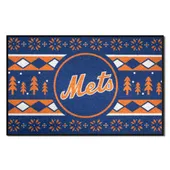 Fan Mats New York Mets Holiday Sweater Starter Accent Rug - 19In. X 30In.