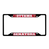 Fan Mats Ottawa Senators Metal License Plate Frame Black Finish