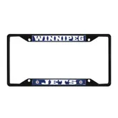 Fan Mats Winnipeg Jets Metal License Plate Frame Black Finish