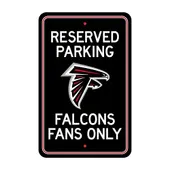 Fan Mats Atlanta Falcons Team Color Reserved Parking Sign Decor 18In. X 11.5In. Lightweight