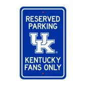 Fan Mats Kentucky Wildcats Team Color Reserved Parking Sign Decor 18In. X 11.5In. Lightweight