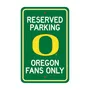 Fan Mats Oregon Ducks Team Color Reserved Parking Sign Decor 18In. X 11.5In. Lightweight