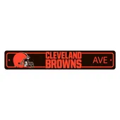 Fan Mats Cleveland Browns Team Color Street Sign Decor 4In. X 24In. Lightweight