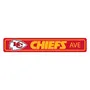 Fan Mats Kansas City Chiefs Team Color Street Sign Decor 4In. X 24In. Lightweight