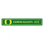 Fan Mats Oregon Ducks Team Color Street Sign Decor 4In. X 24In. Lightweight