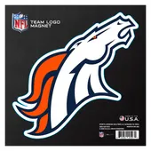 Fan Mats Denver Broncos Large Team Logo Magnet 10" (8.9576"X8.9629")