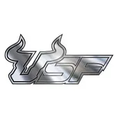 Fan Mats South Florida Bulls Molded Chrome Plastic Emblem