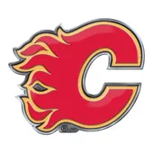 Fan Mats Calgary Flames Heavy Duty Aluminum Embossed Color Emblem