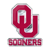 Fan Mats Oklahoma Sooners Heavy Duty Aluminum Embossed Color Emblem - Alternate