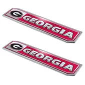 Fan Mats Georgia Bulldogs 2 Piece Heavy Duty Aluminum Embossed Truck Emblem Set