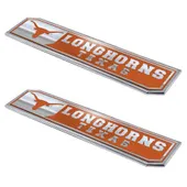 Fan Mats Texas Longhorns 2 Piece Heavy Duty Aluminum Embossed Truck Emblem Set