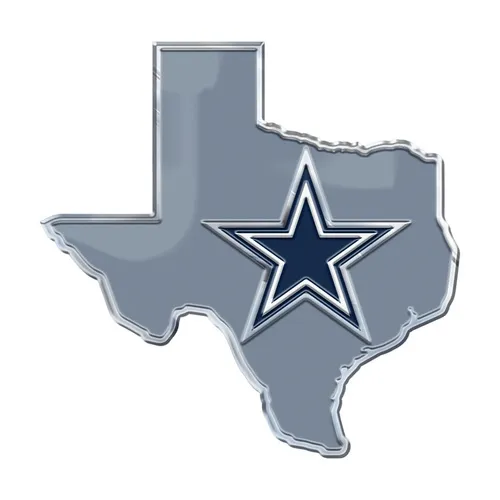 Fan Mats Dallas Cowboys Team State Aluminum Embossed Emblem