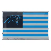 Fan Mats Carolina Panthers State Flag Aluminum Embossed Emblem