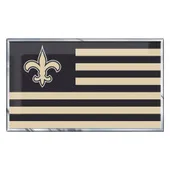 Fan Mats New Orleans Saints State Flag Aluminum Embossed Emblem