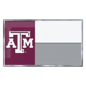 Fan Mats Texas A&M Aggies State Flag Aluminum Embossed Emblem