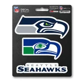 Fan Mats Seattle Seahawks 3 Piece Decal Sticker Set