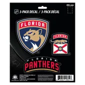 Fan Mats Florida Panthers 3 Piece Decal Sticker Set