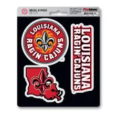 Fan Mats Louisiana-Lafayette Ragin' Cajuns 3 Piece Decal Sticker Set