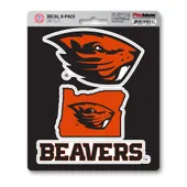 Fan Mats Oregon State Beavers 3 Piece Decal Sticker Set