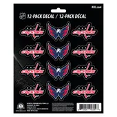 Fan Mats Washington Capitals 12 Count Mini Decal Sticker Pack