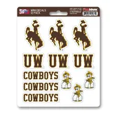 Fan Mats Wyoming Cowboys 12 Count Mini Decal Sticker Pack