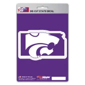 Fan Mats Kansas State Wildcats Team State Shape Decal Sticker