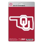 Fan Mats Oklahoma Sooners Team State Shape Decal Sticker