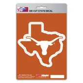 Fan Mats Texas Longhorns Team State Shape Decal Sticker