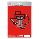 Fan Mats Texas Tech Red Raiders Team State Shape Decal Sticker