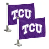 Fan Mats Tcu Horned Frogs Ambassador Car Flags - 2 Pack